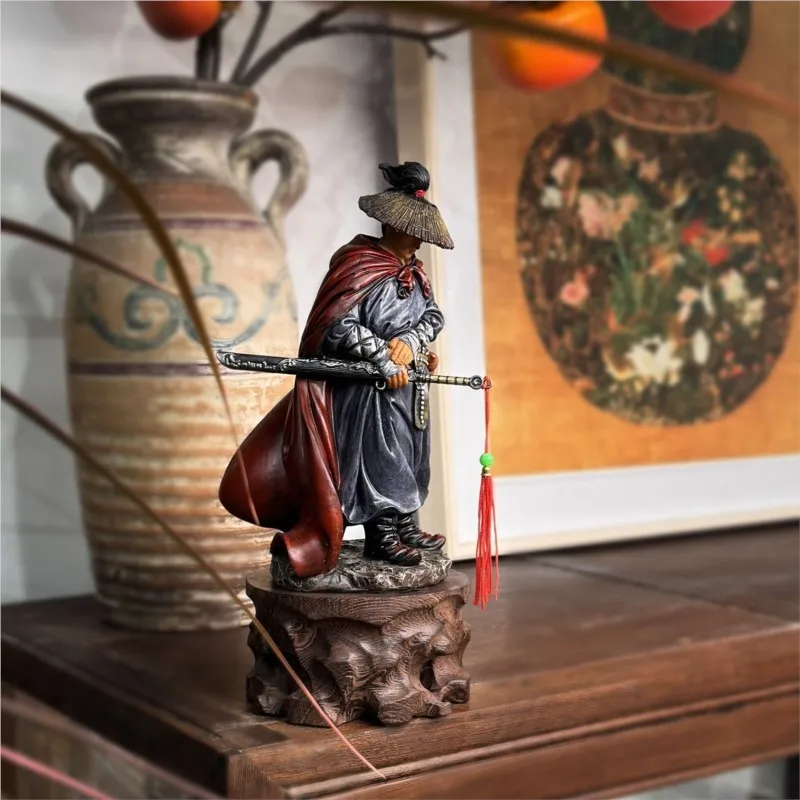 Creative Children's Chinese Ancient Style Hero-Shaped Resin Miniature Character Model Toy Doll Ornament For Birthday Gifts LI966