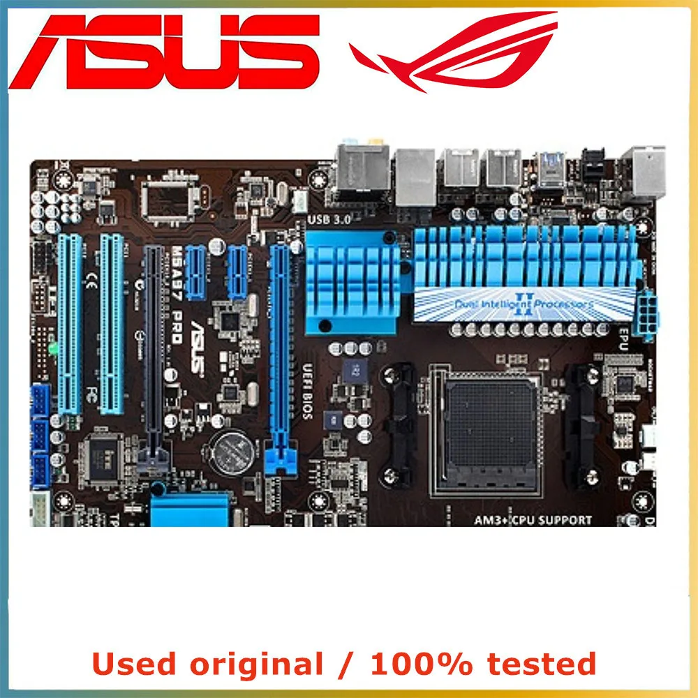 Imagem -06 - Asus-placa Mãe de Computador para Desktop Desktop Mainboard Am3 Mais Am3 Ddr3 32g Usb3.0 Sata Iii M5a97 Pro