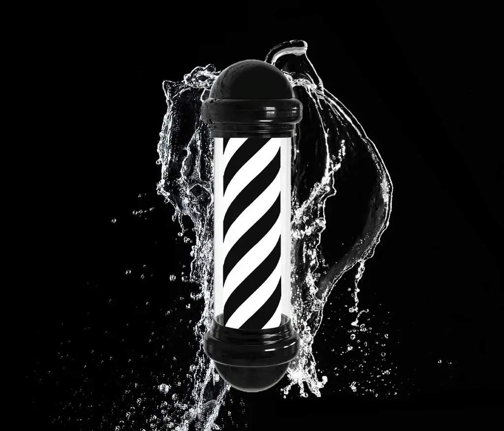 29'' Barber Pole Light Hair Salon Barber Shop Open Sign Rotating LED Strips IP54 Waterproof Save Energy Wall Mount Light - Image 6