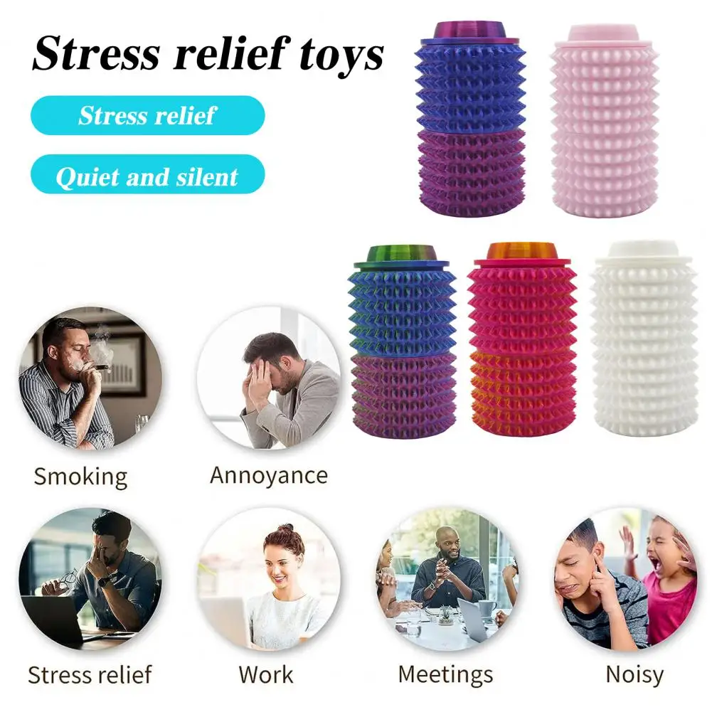 Small Portable Stress Relief Tool Mini Fidget Toy Roller Skin-friendly Anxiety Relief Gadget Vibrant Color Compact Decompression