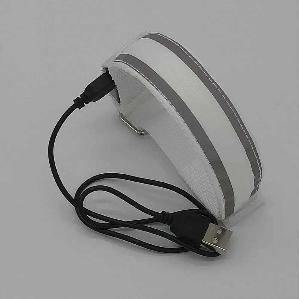 Safety LED Light Armband Waterproof Adjustable Luminous Arm Band Creative Rechargeable Warning Wristband Night Running