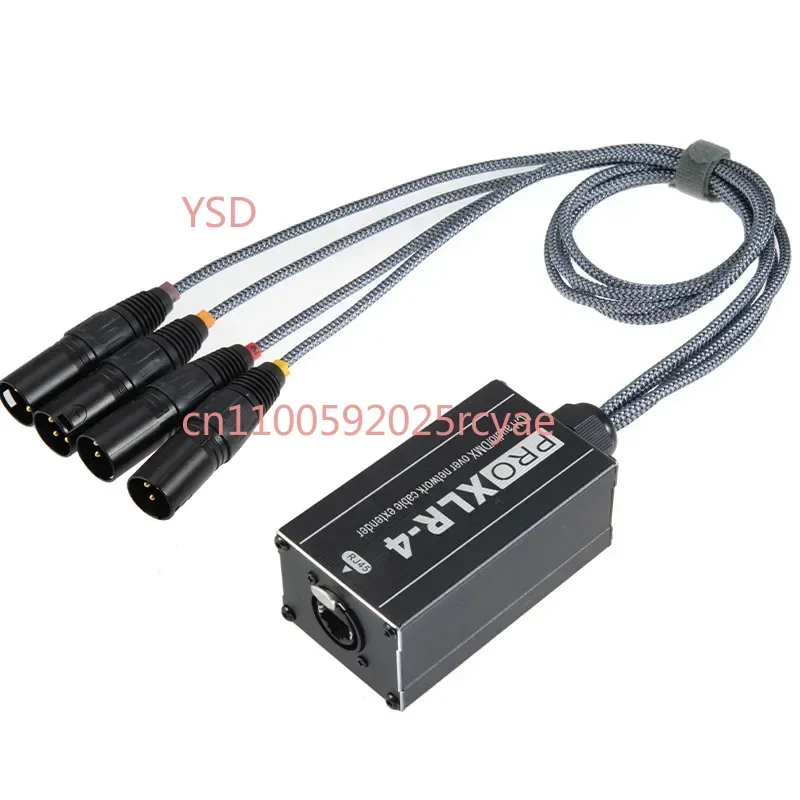 RJ45 To XLR Audio Cable DMX Splitter For Snake Cable Network Extension Stage Studio Recording