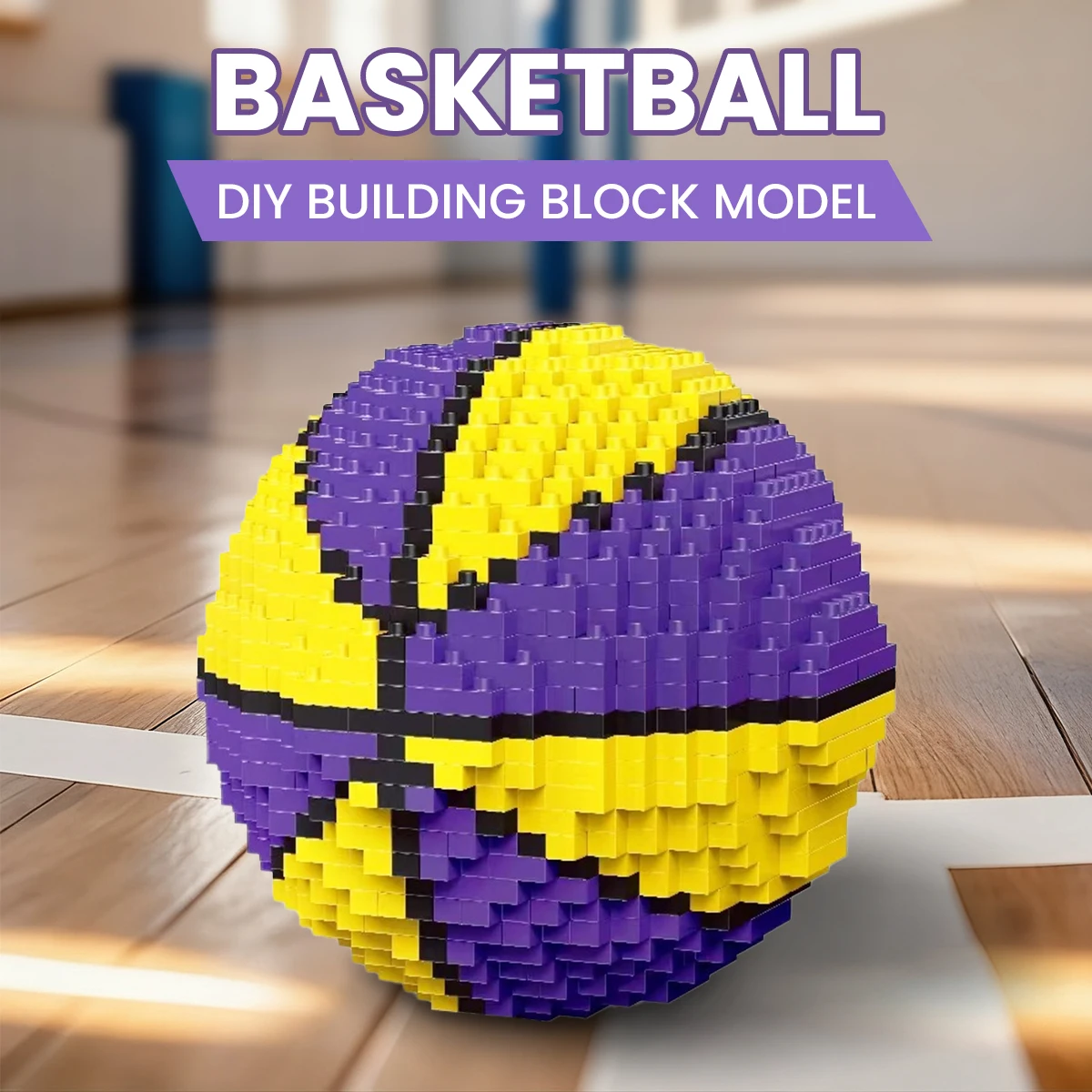 Fußball Basketball Baustein DIY Montage Puzzle Modell Spielzeug Sport Spiel Desktop Dekoration Kind Erwachsene Geburtstag Weihnachten Geschenke
