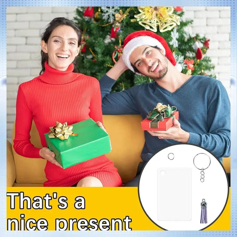 

AD-60 Pcs Metal Sublimation Keychain Blanks Bulk,Sublimation Ornament Blanks Key Chain,Double Sided Sublimation Blanks