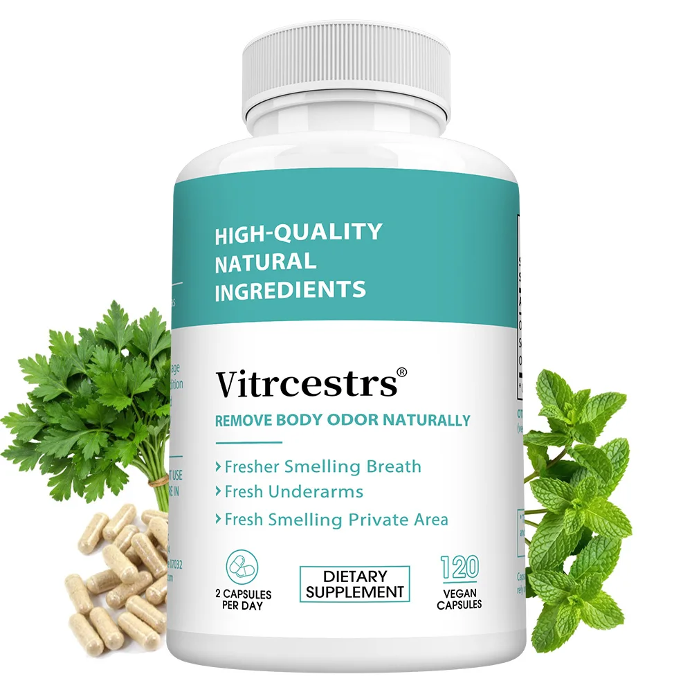 

Натуральные капсулы с хлорофиллом, органический лист петрушки, лист мяты, устраняют неприятный запах тела и дыхания, улучшают общее состояние здоровья.