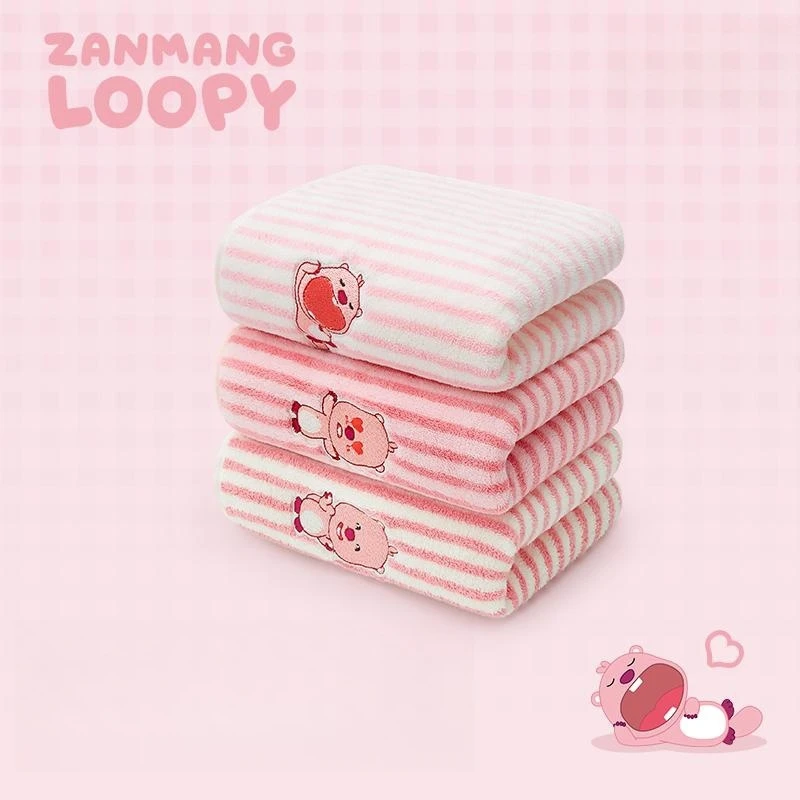 귀여운 루프 타월 성인용 가정용 부드러운 얼굴 타월 욕실 목욕 드라이 헤어 와이프 물을 흡수하고 쉽게 머리카락이 빠지지 않음