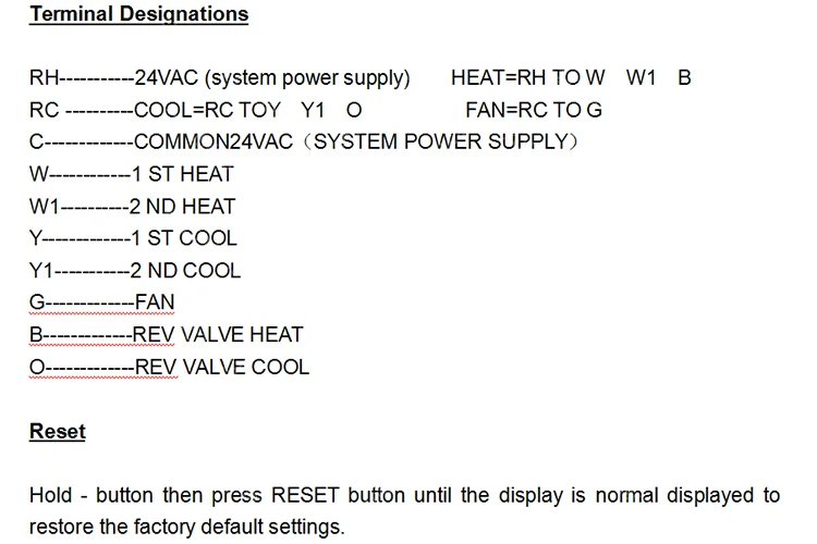Wiring a Room Thermostat 24V HVAC Air Conditioner Digital Temperature Controller