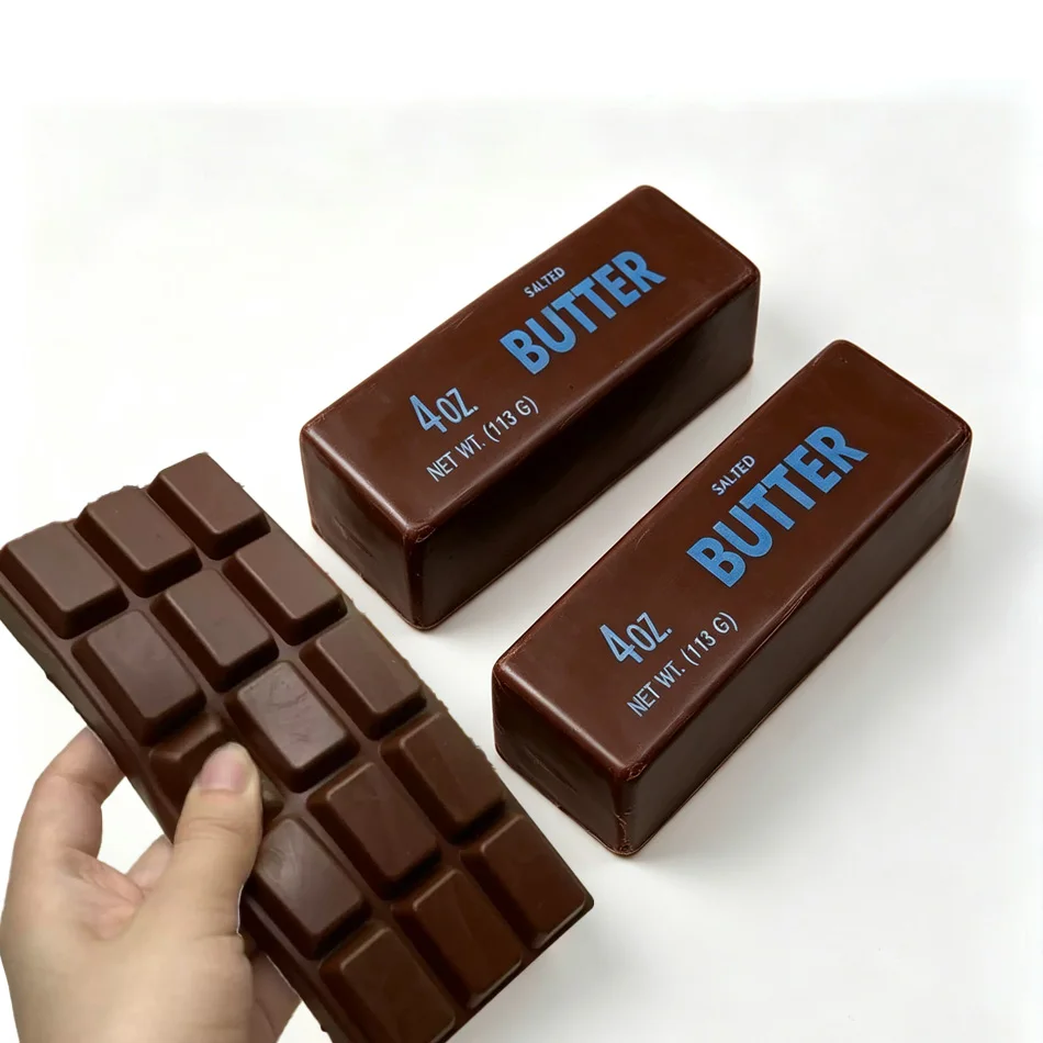 Chocolate Squishy Squeeze Fidget Toy Slow Rising Soft Sensory Hand Relaxation Decompression Anti-Stress Anxiety Relief Toy