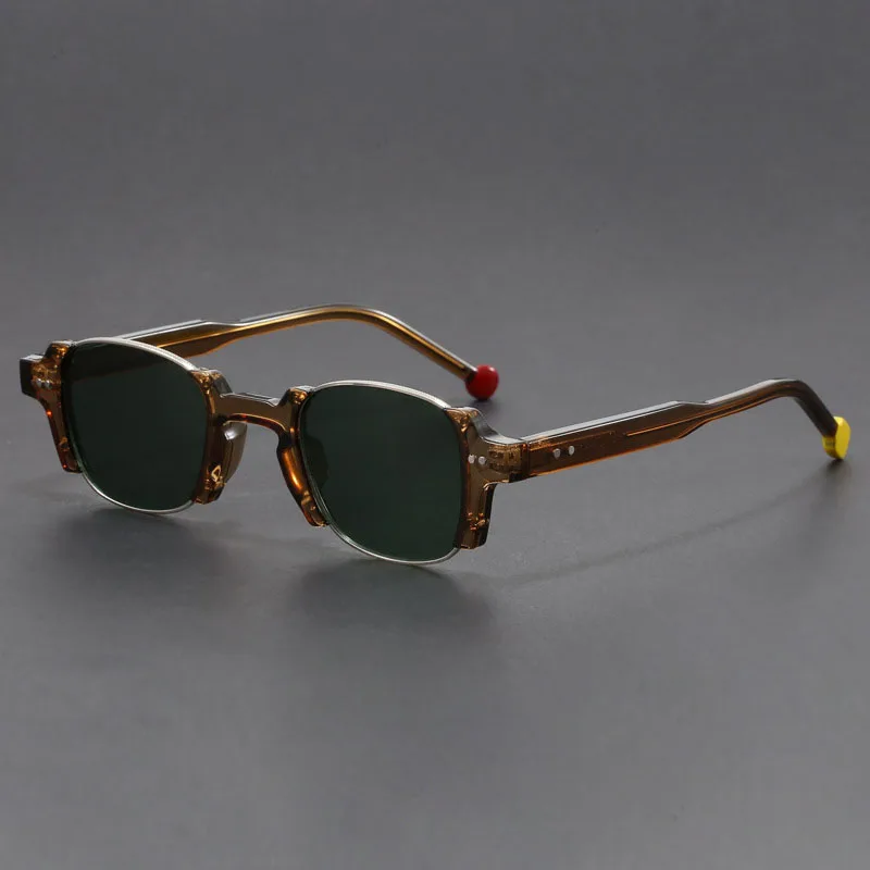 

2025 INS Retro Men's Classic Sunglasses Fashion Rectangular Driving Sunshade Mirror Retro Women's Personalized Decorative Mirror