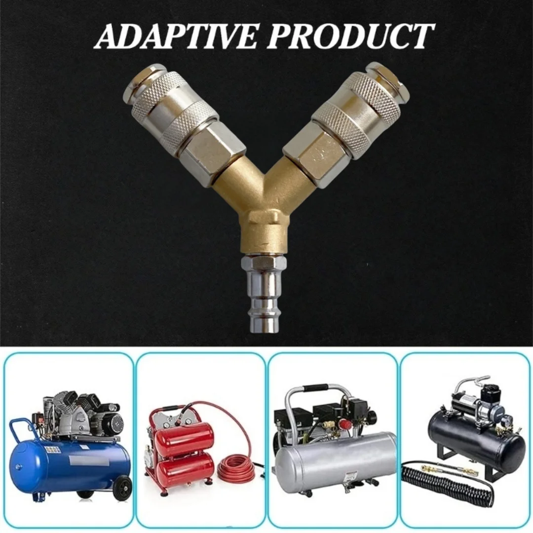 Europe Standard Pneumatic Pneumatic Manifold Splitter Coupler 2-3 Ways Compressed Air Distributor Quick Fitting