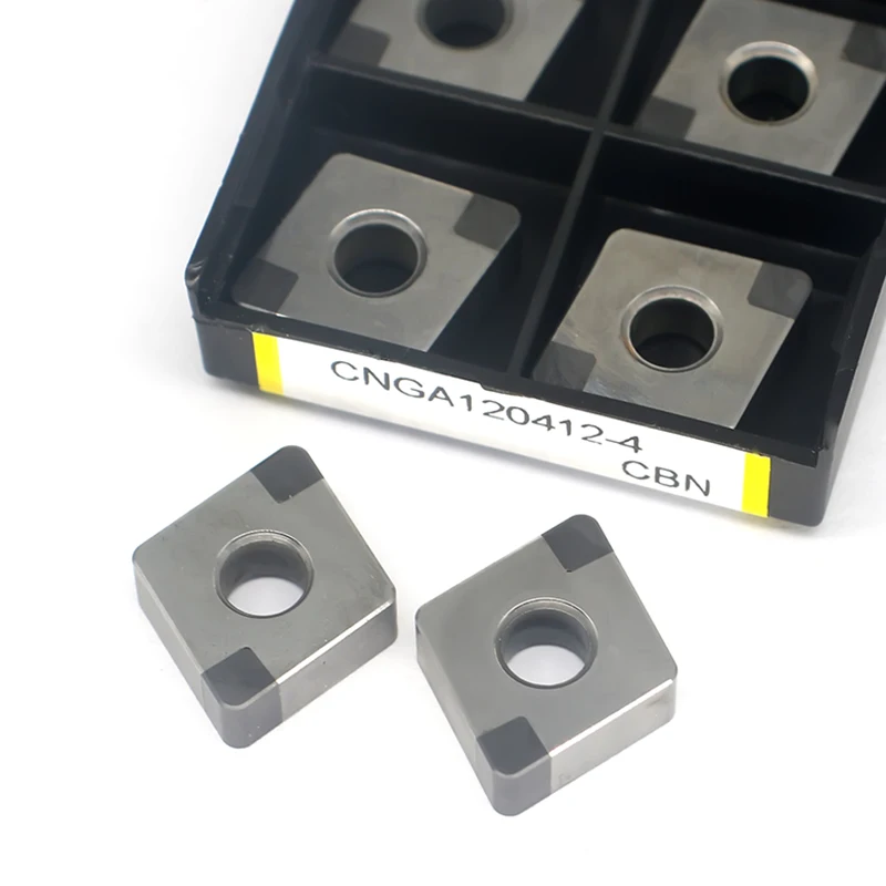 2PCS CNGA120412 CBN Insert Roughing Machining CNC Tools Lathe Cutter Turning Tools Diamond Blade for Hardened Steel