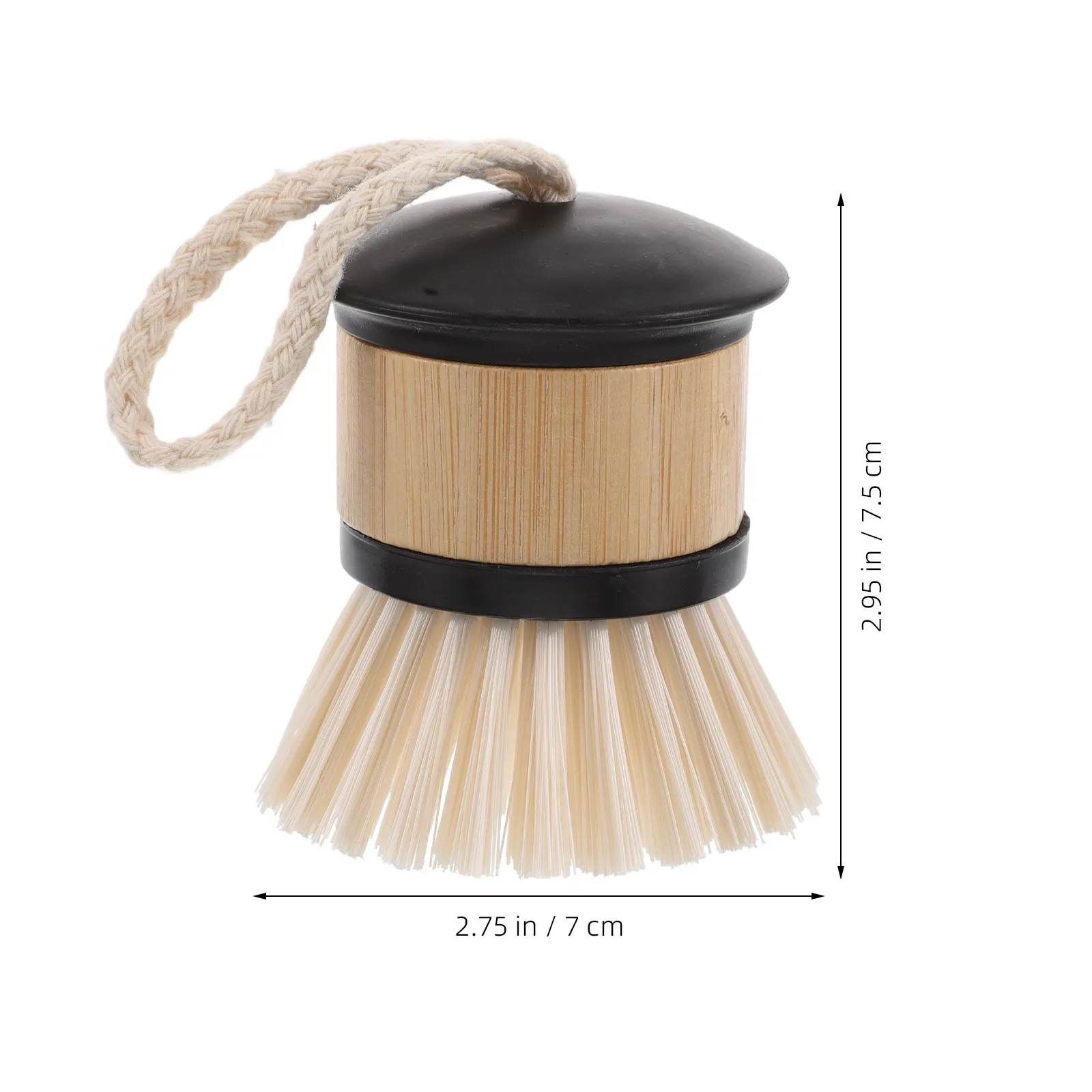 Bamboo Dish Brush Eco Friendly Sturdy Kitchen Scrubber for Pots Pans Skillets Sink Household Vegetable Oven Deep Fryer