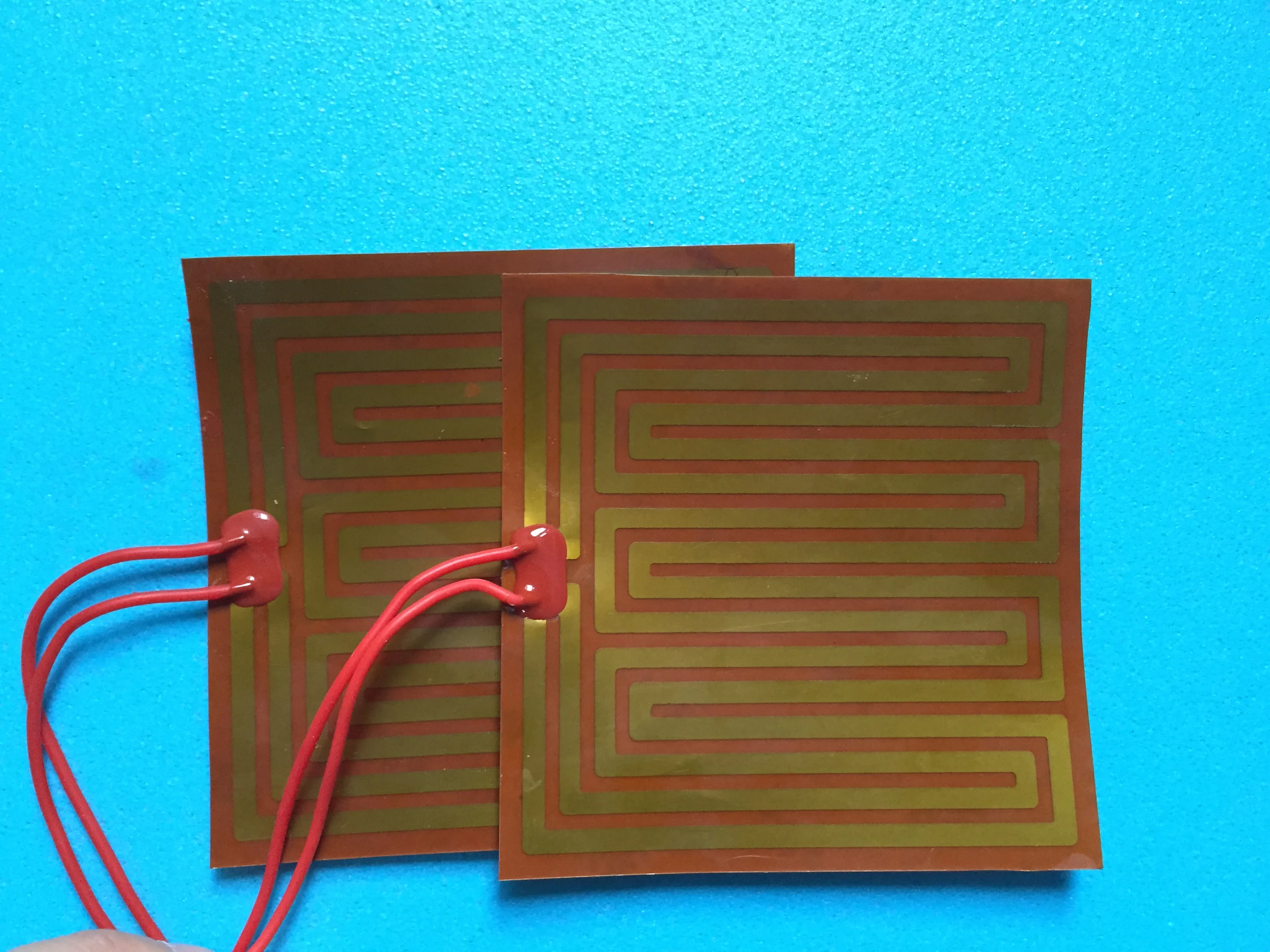 225x225mm 24V 160W PI Heating Film Plate Polyimide Electric Heated Panel Pad Mat  Foil Oil Heater Silicone heating plate