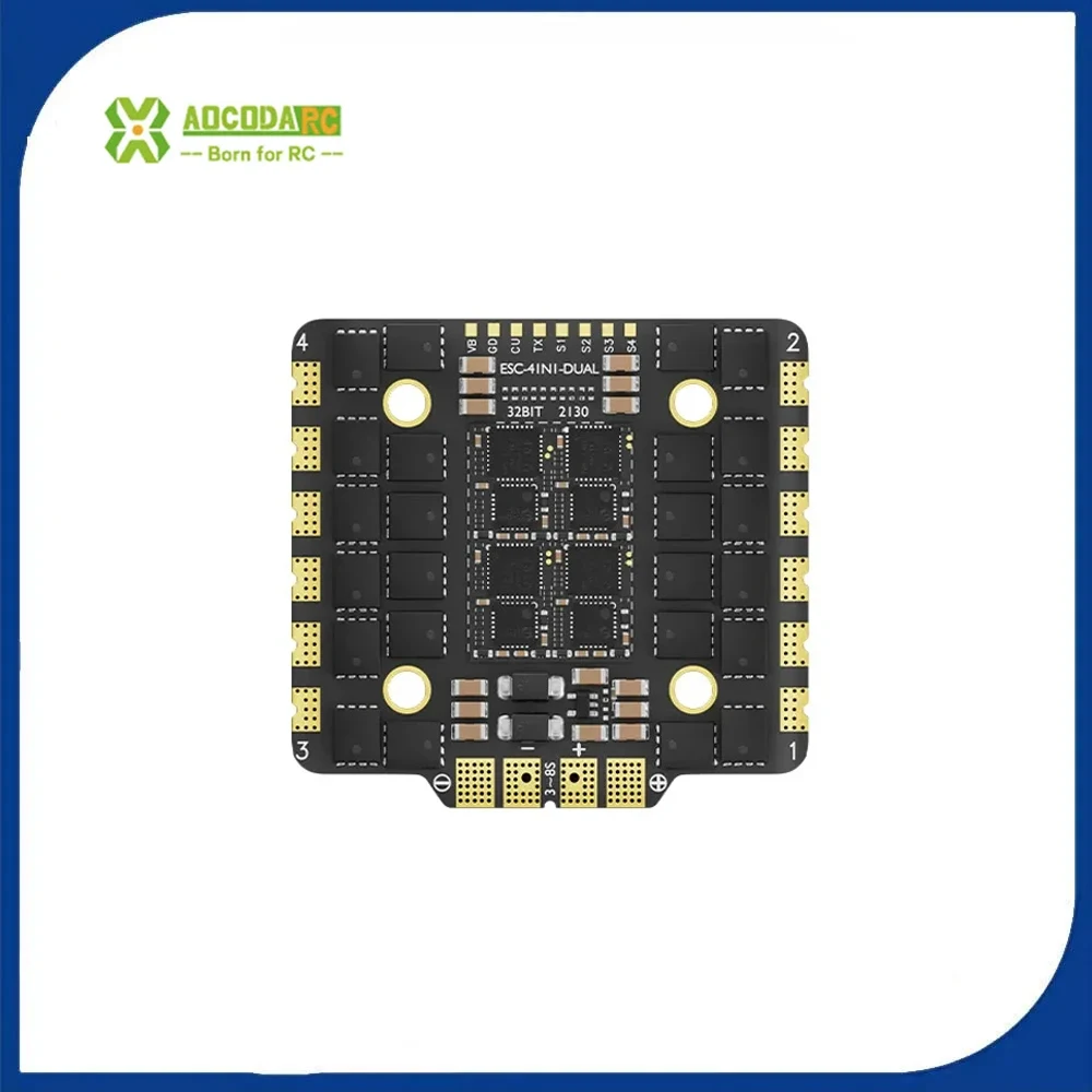 

Aocoda-RC 3080/3090/30100 AM32 32Bit 80A/90A/100A 3-8S 4-IN-1 ESC 33g For FPV Racing Drone Parts