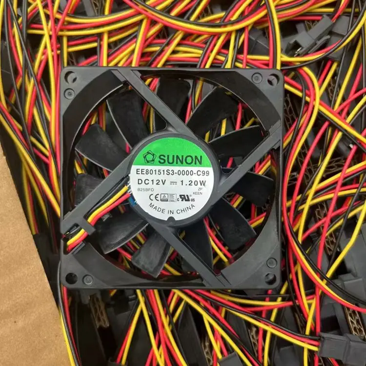 

SUNON EE80151S3-0000-C99 DC 12 В 1,20 Вт 80x80x15 мм 3-проводной охлаждающий вентилятор для сервера