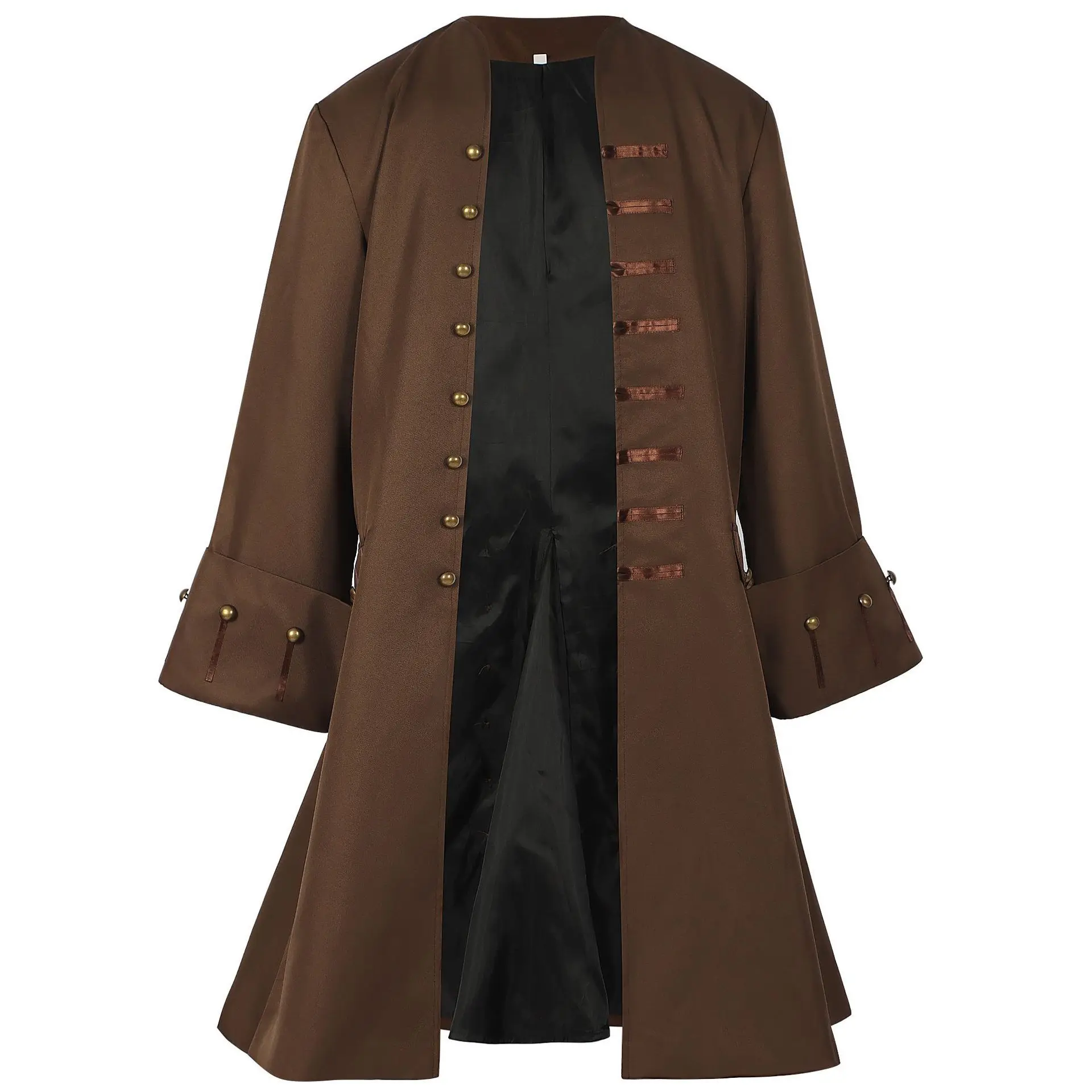 

Halloween Cosplay Pirate Costume Medieval Men's Double Breasted Viking Knight Warrior Tuxedo Renaissance Steampunk Jacket 2025