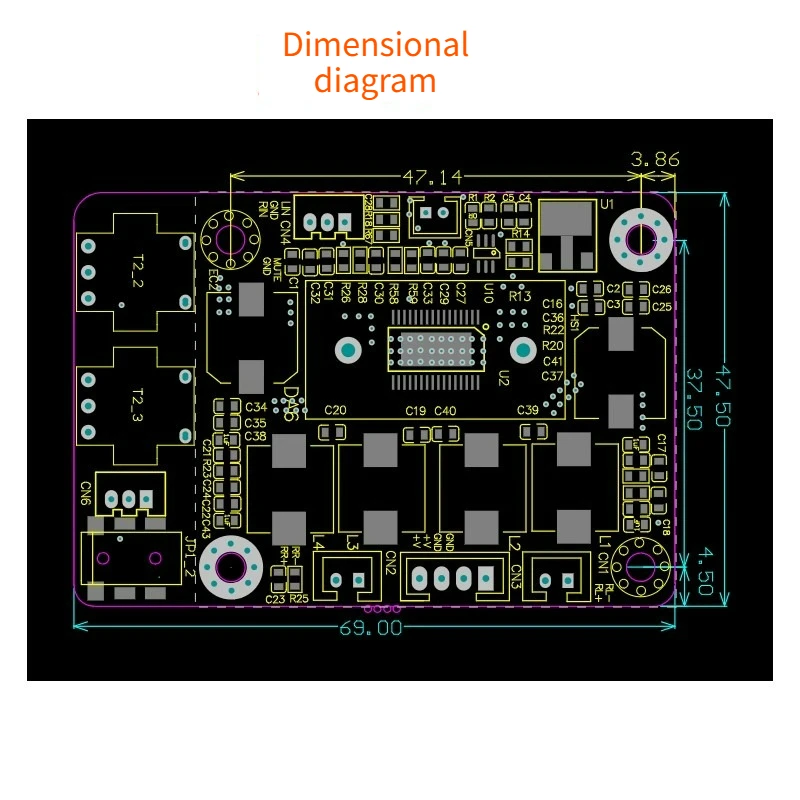 SOTAMIA TPA3116 2채널 스테레오 파워 앰프 보드 2*50W 신형 디지털 절연 노이즈 감소 앰프 모듈 12V24V