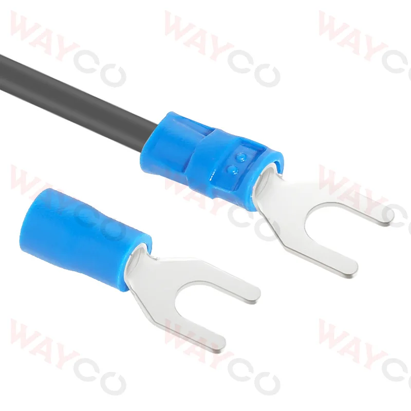 500PCS Fork Crimp Terminal M4/M5/M6 Spade Plugs Pre-insulated Ferrules Lugs For Splice Electricals Cable Wire End Connectors