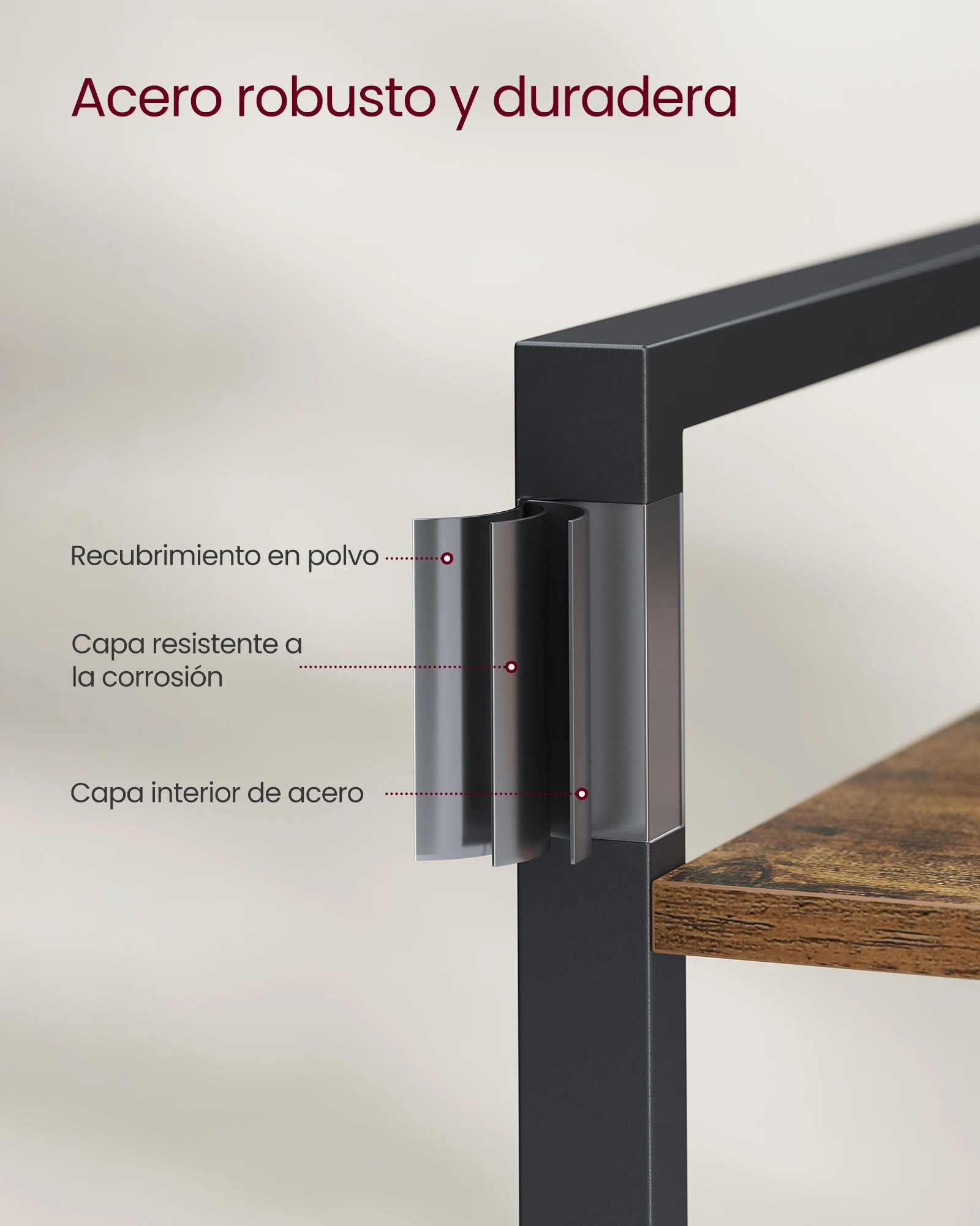 خزانة كتب VASAGLE 3 طبقات، مكتبة، خزانة كتب للمكتب، الدراسة، غرفة المعيشة، غرفة النوم، 24 × 40 × 76.5 سم، صناعية، بني ريفي