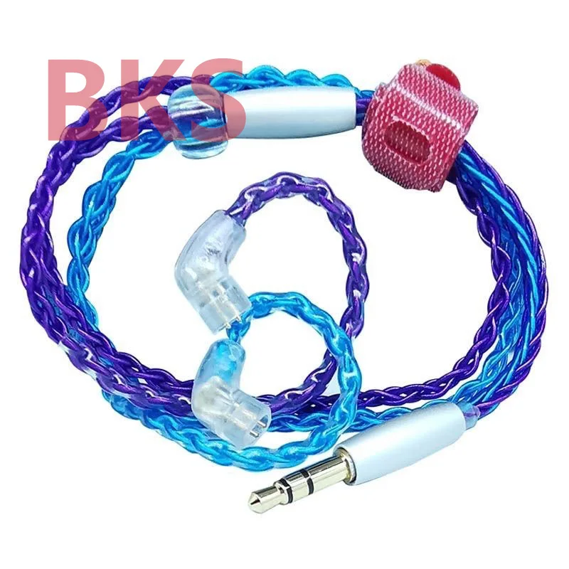 Custom Short Headphone Cable 40cm 45cm 50cm OCC Silver Plating Replace headphone cable 3.5mm mmcx 0.78-2pin DIY Earphone Cable