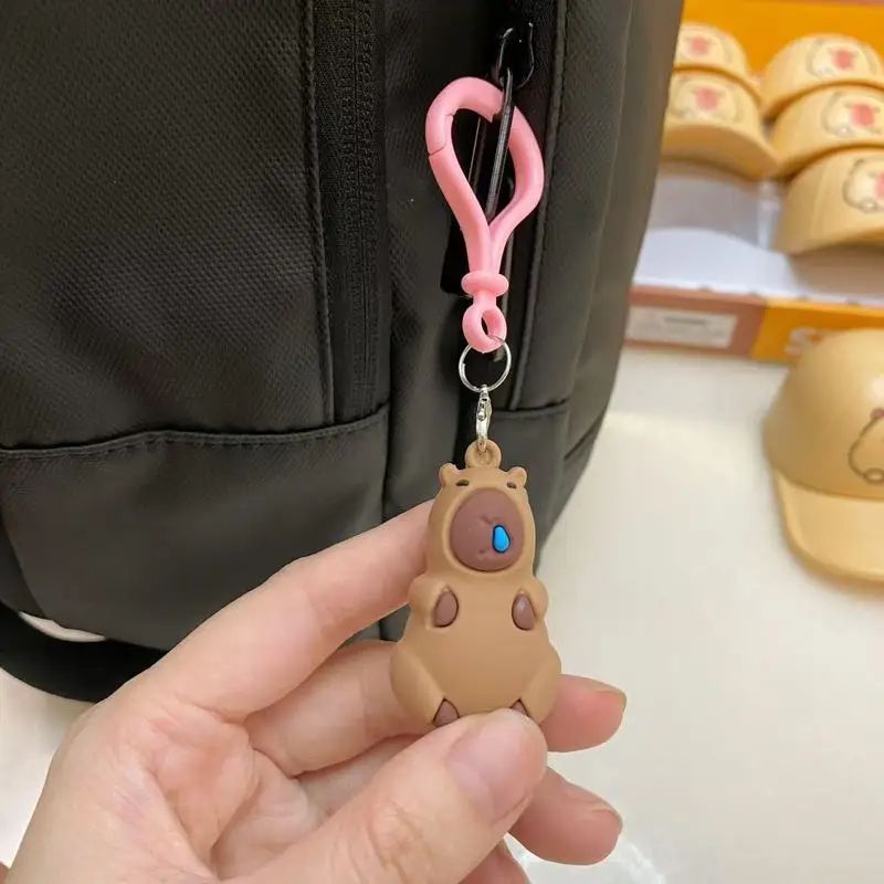 New Trendy Capibala Figurine Blind Box Mysterious Surprise Creative Hat Storage Key Clip Capybara Figurine Backpack Pendant