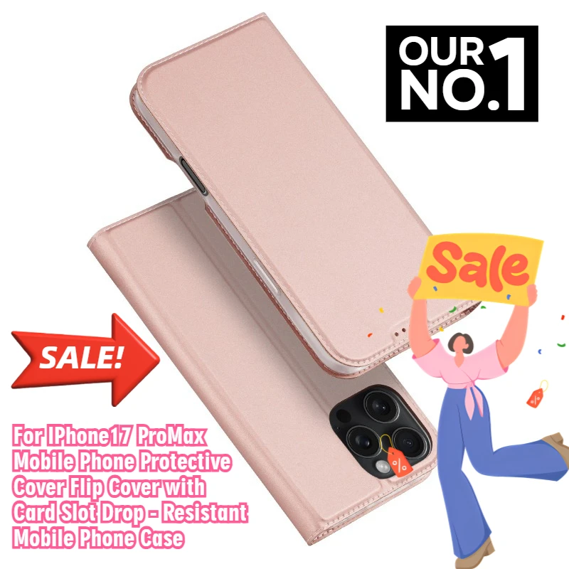 

For IPhone17 ProMax Mobile Phone Protective Cover Flip Cover with Card Slot Drop - Resistant Mobile Phone Case