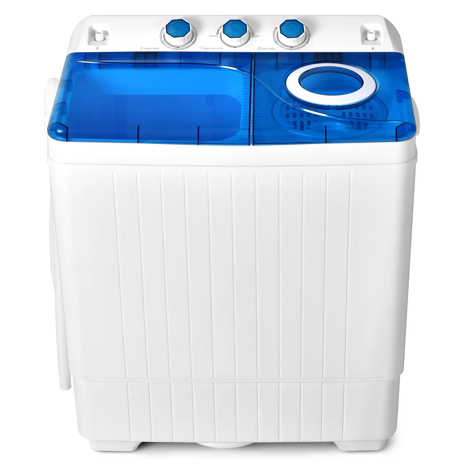 

Portable 26lbs Semi-automatic Twin Tub Washing Machine W/ Drain Pump