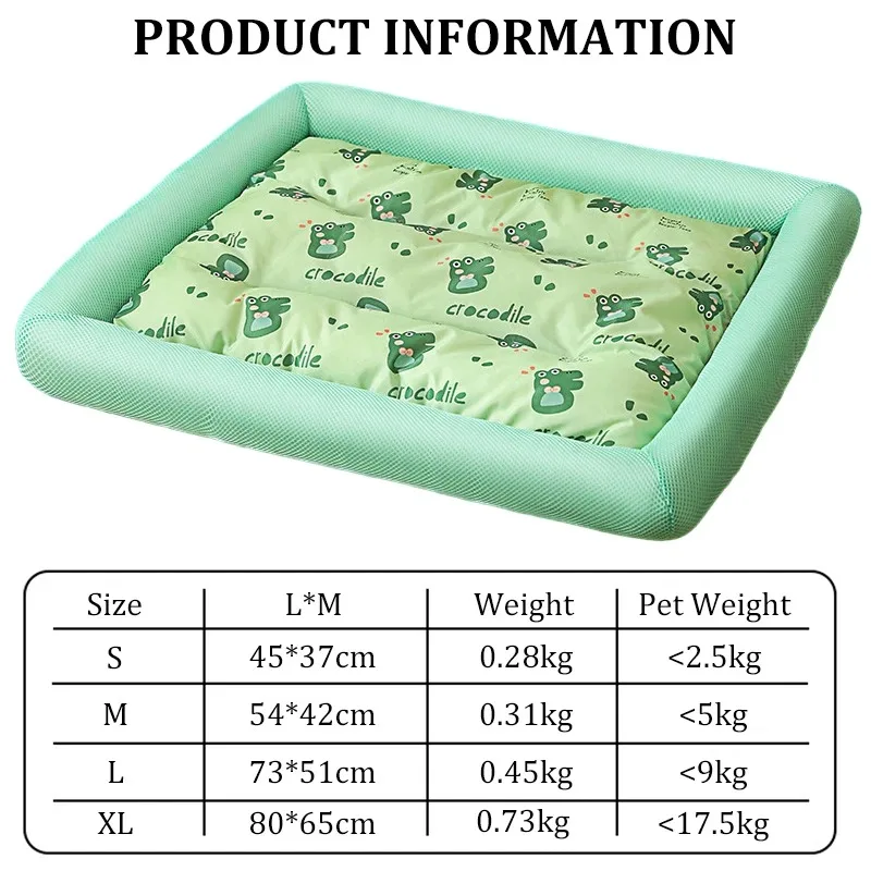 Summer Cooling Pet Cat Bed Cushion Ice Pad Dog Sleeping Square Mat for Puppy Dogs Cats Pet Kennel Najwyższa jakość Cool Cold