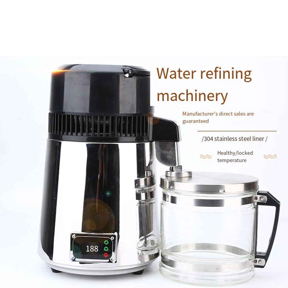

Household 4000ML Water Distiller 304 Stainless Steel Distillation Water Machine Dispenser 750W Electric Water Purifier Filter