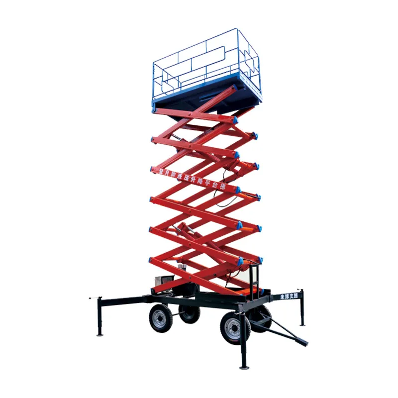 landing scissor type electro-hydraulic lifting platform mobile lift aerial work vehicle lifting cargo ladder climbing vehicle