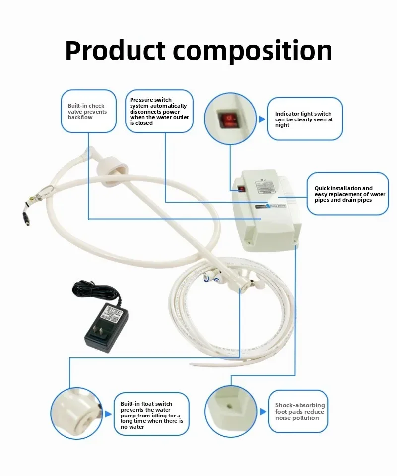 Superior Electric Refrigerator Water Pump Food Grade High Pressure Beverage Machine Drinking Water Pump Ice Maker Machine