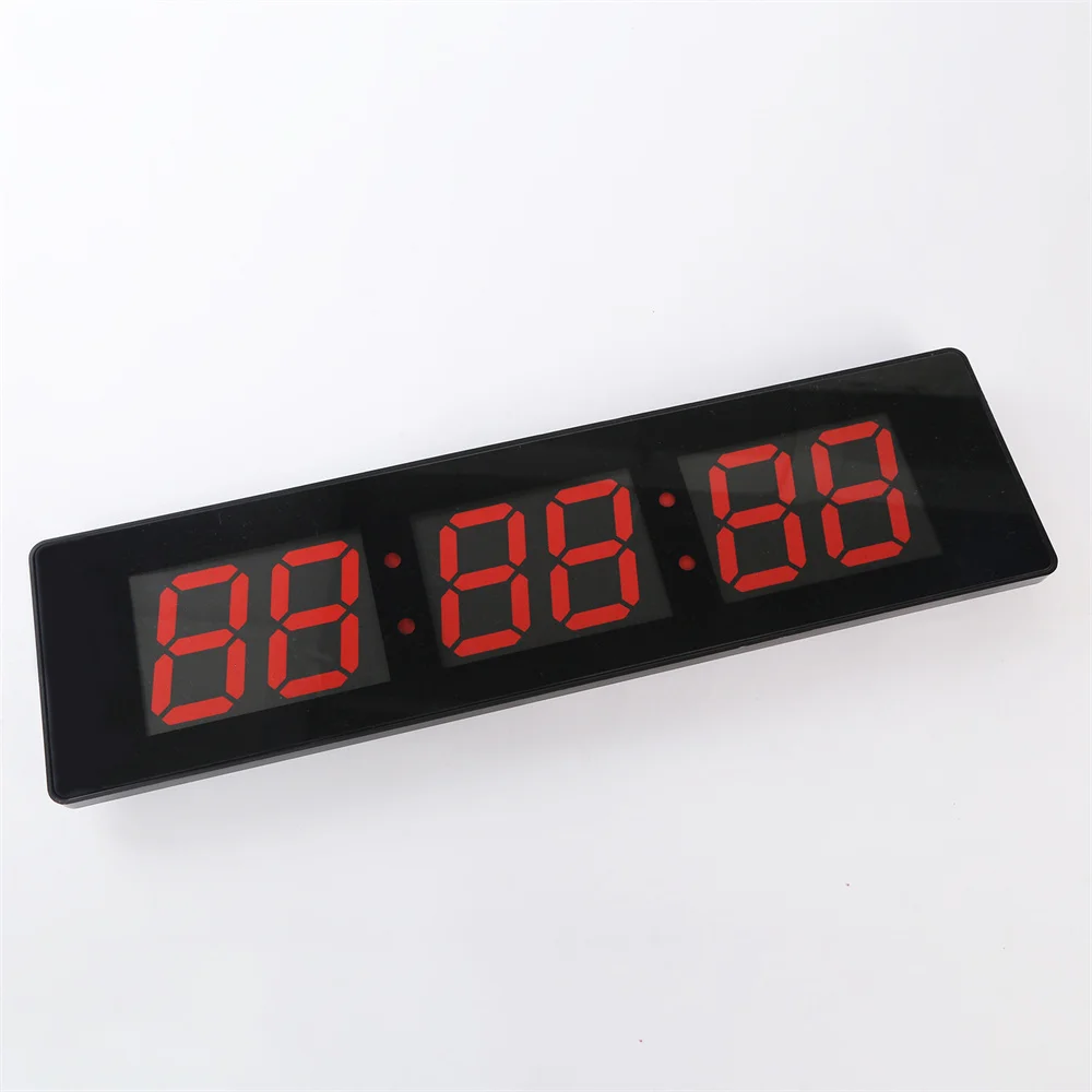 49x13x3cm Large Digital Wall Clock Power-off Memory Table Clock 12/24H Plug-in Electronic LED Clock with EU/US/UK Plug