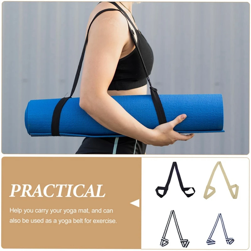 4Pcs Yoga Mat Strap Yoga Food Walker Resistance Bands Yoga Band Resistance Strap Multi-Function Yoga