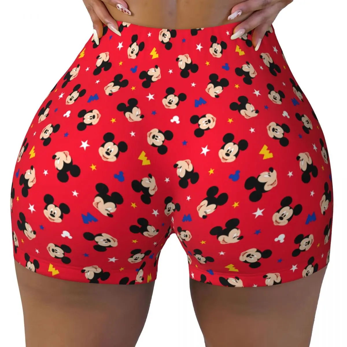 

Изготовленные на заказ шорты для тренировок с Микки Маусом, волейбольные шорты для бега, женские шорты для йоги в стиле аниме «Друзья», шорты для спортзала