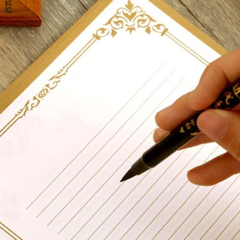 

M5TB 8 листы буквы Бумага стационарный набор ретро -дизайн принтер доступен для винтажных приглашений.