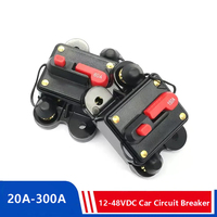 12V 24 48V DC Circuit Breaker 20A 30A  50A 60A 80A 100A 150A 200A 250A 300A Car Truck Audio Resettable Fuse voltage protection