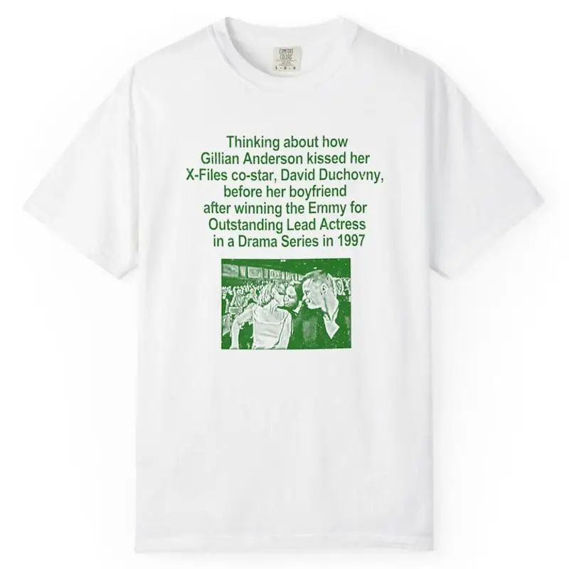 Kawaii Summer X-Files T-Shirt Vintage Essential Men Shirt