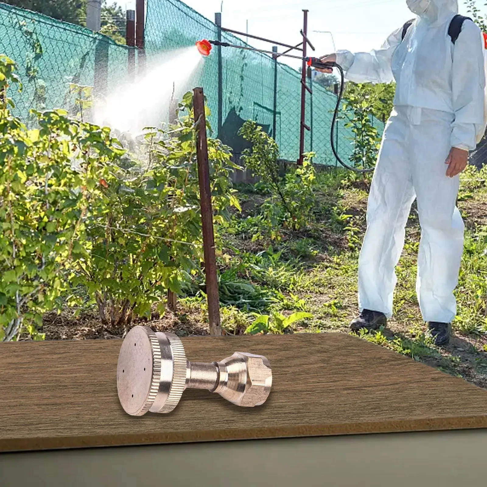 Adjustable Brass Nozzle for M14x1.5 Hose Ends Supporting Fine Formation in Crop Protection and Foliar Application Tasks