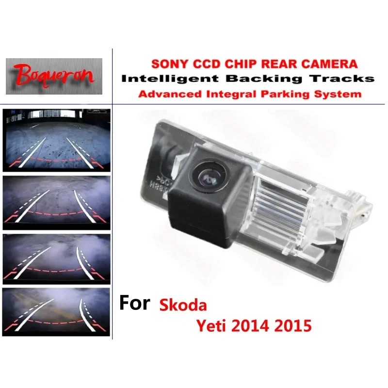 

for Skoda Yeti 2014 2015 CCD Car Backup Parking Camera Intelligent Tracks Dynamic Guidance Rear View Camera