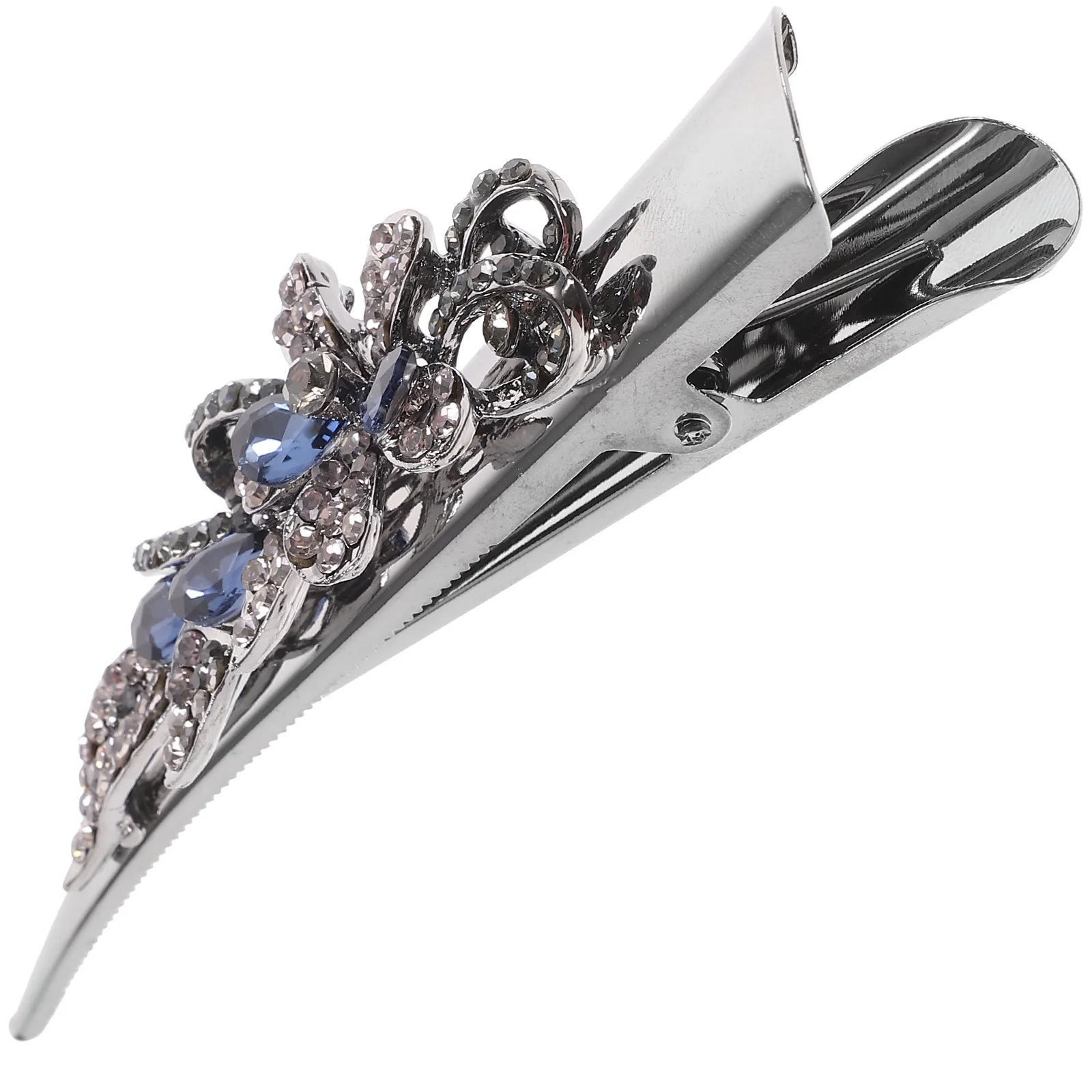 

Retro Horn Clips Glitter Alligator Clip Rhinestone Barrettes For Women Fancy Hair Accessories Sparkle Decorative Clips For