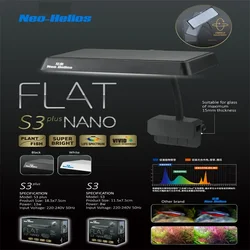 Neo-Helios S3 PLUS RGB Aquascape Color Enhancer Plant Light Fish Tank LED Full Spectrum Aquascape Light per Small tank