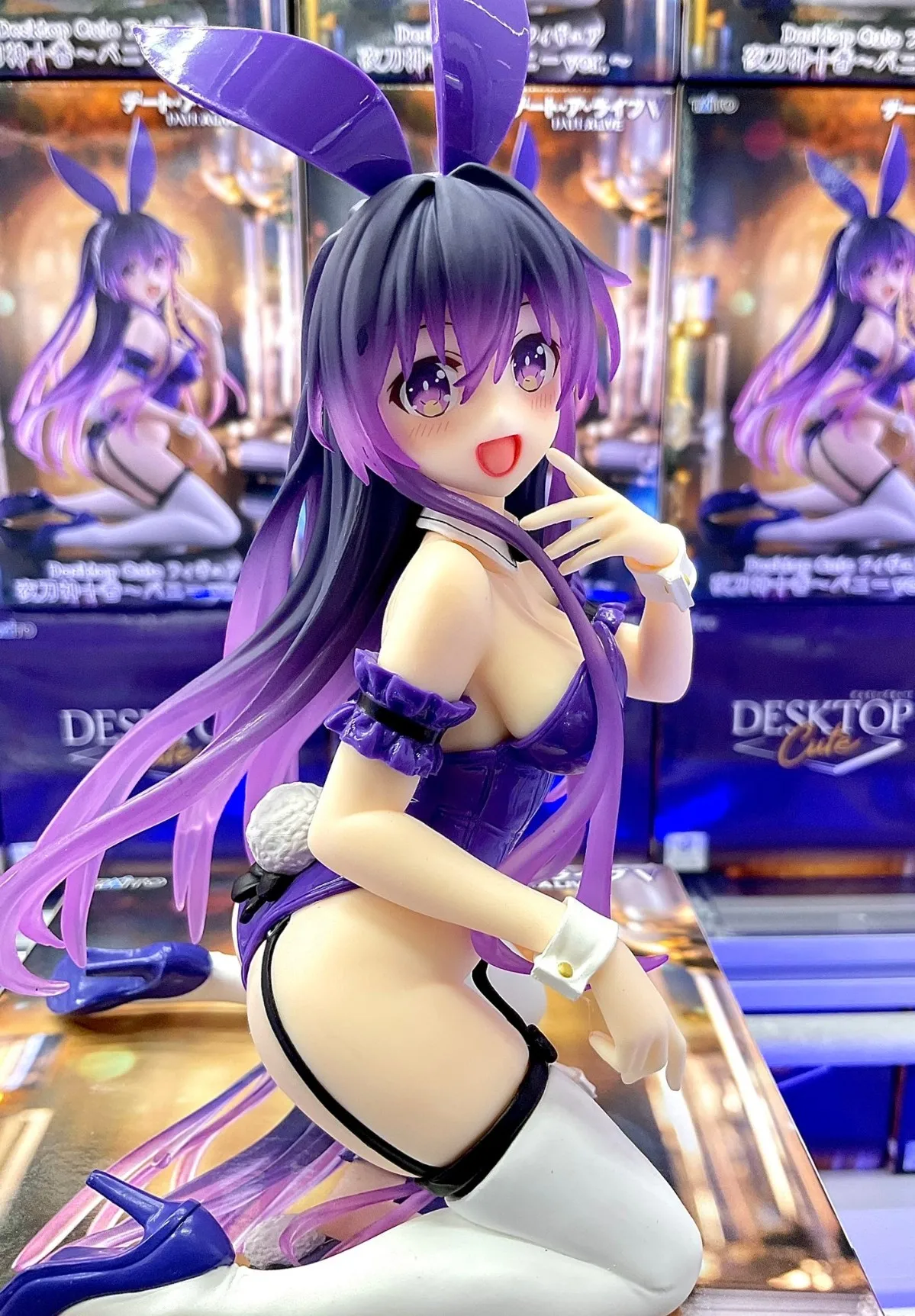 13CM Anime DATUM EEN LIVE Yatogami Tohka Figuur Desktop Schattige Bunny Meisje Stijl Model Speelgoed Gift Collectie Aciton figuur PVC