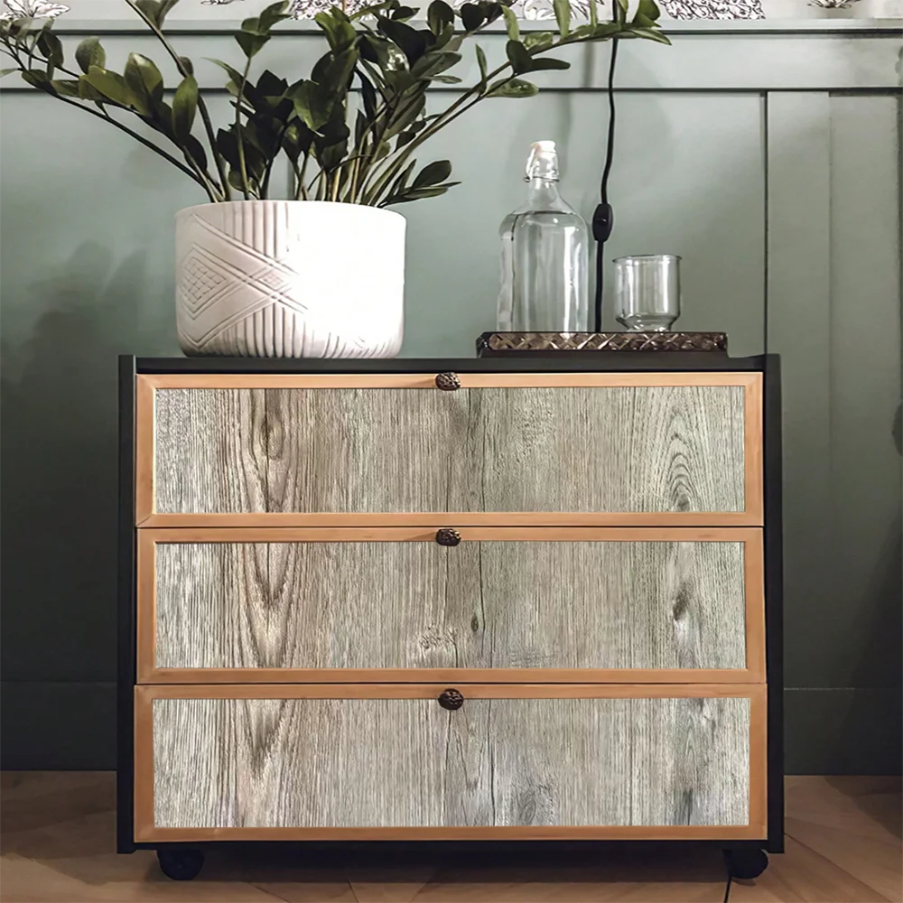 Easy to install	Wood wallpaper,self adhesive waterproof Heat resistant Decor wallpaper for Kitchen backsplash Retail display