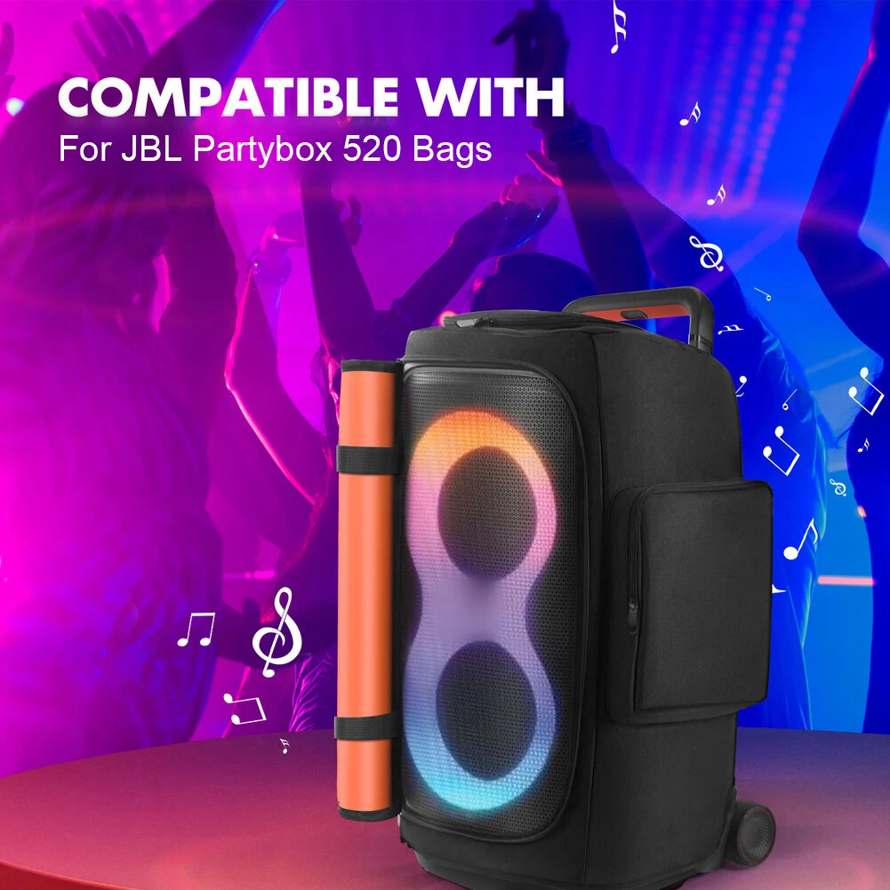 

Водонепроницаемый пылезащитный чехол для динамика JBL Partybox520, черный, противоударный, устойчивый к царапинам защитный чехол, аксессуар для динамика