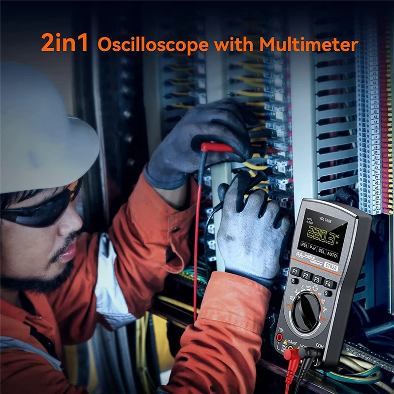 2-in-1-Digitaloszilloskop-Multimeter mit 2,5 msps hoher Probenahme, Strom frequenz widerstands dioden test