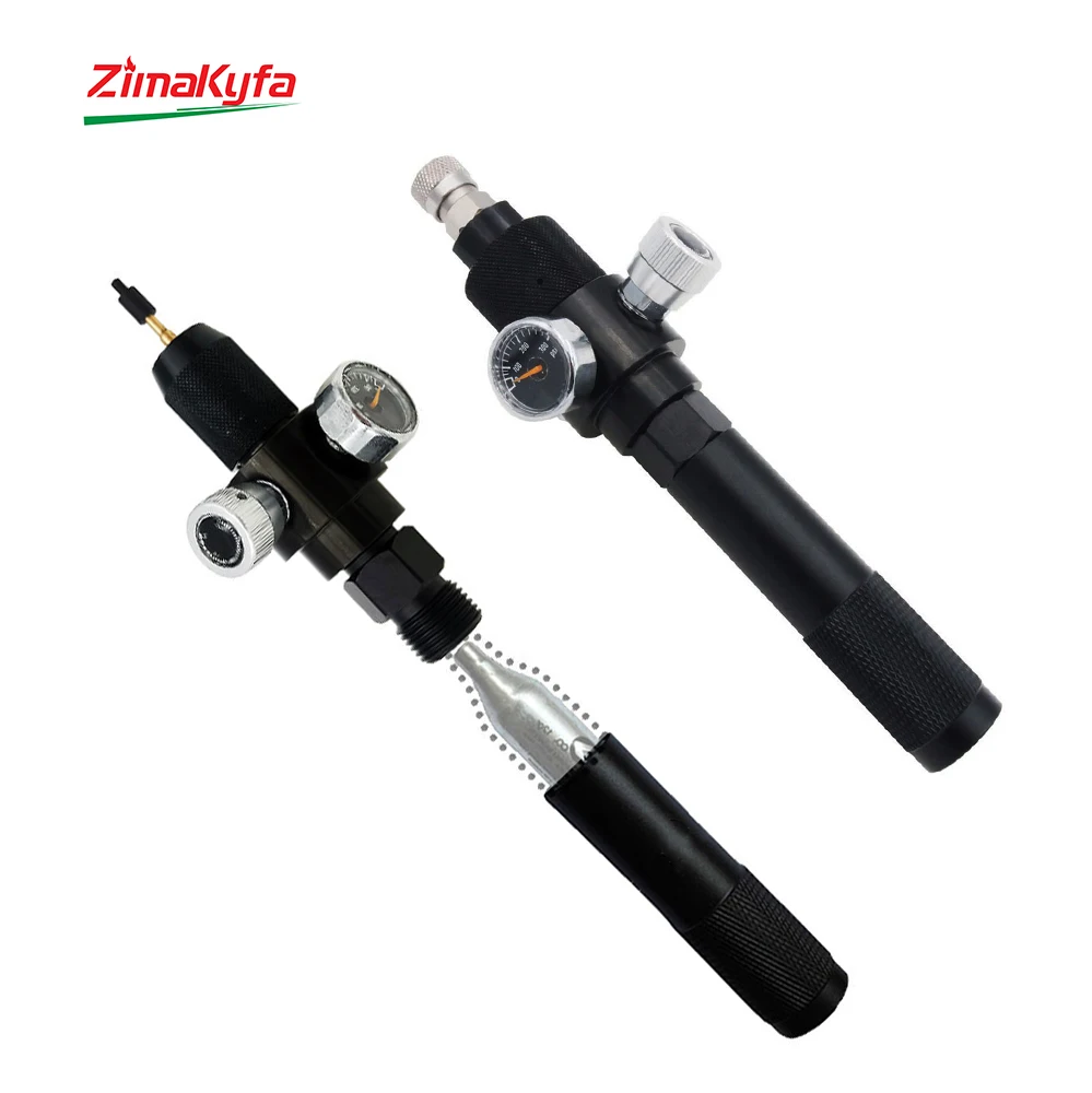 Adapter Setup for 12g CO2 Cylinder Capsule to Air Accessories Tool Quick Filling Charger,Regulator 8mm Coupler Fill Nipple