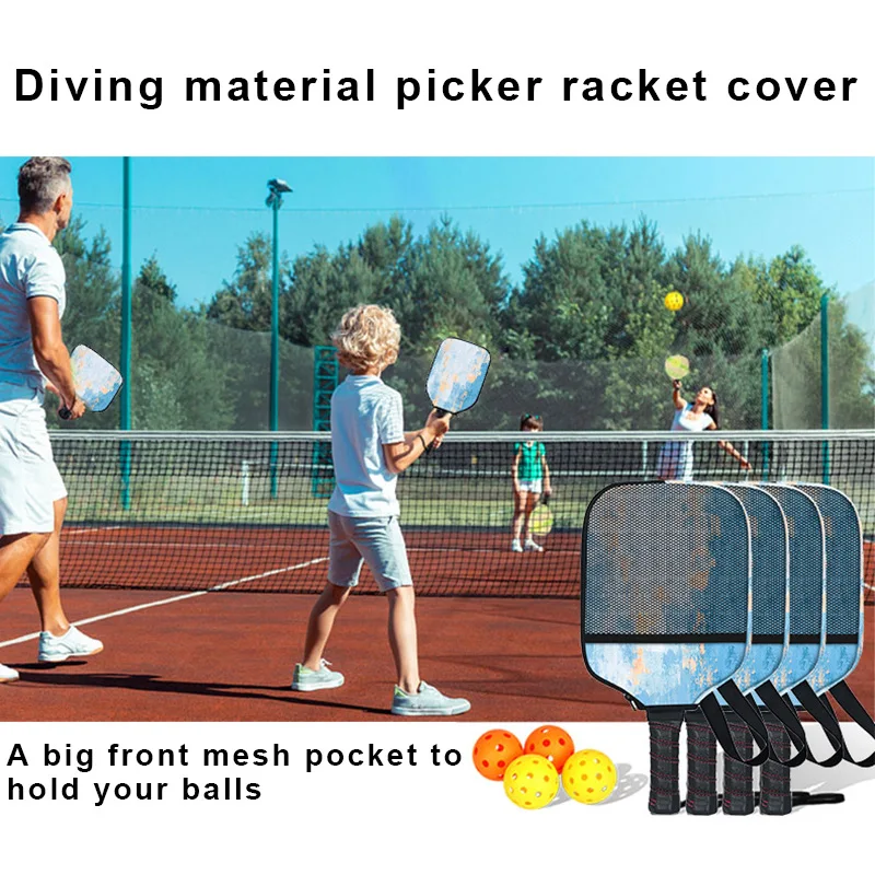 Hot Neoprene Portable Lightweight Sports Pickleball Paddle Racket Storage and Anti Drop Professional Protection Racket Bag