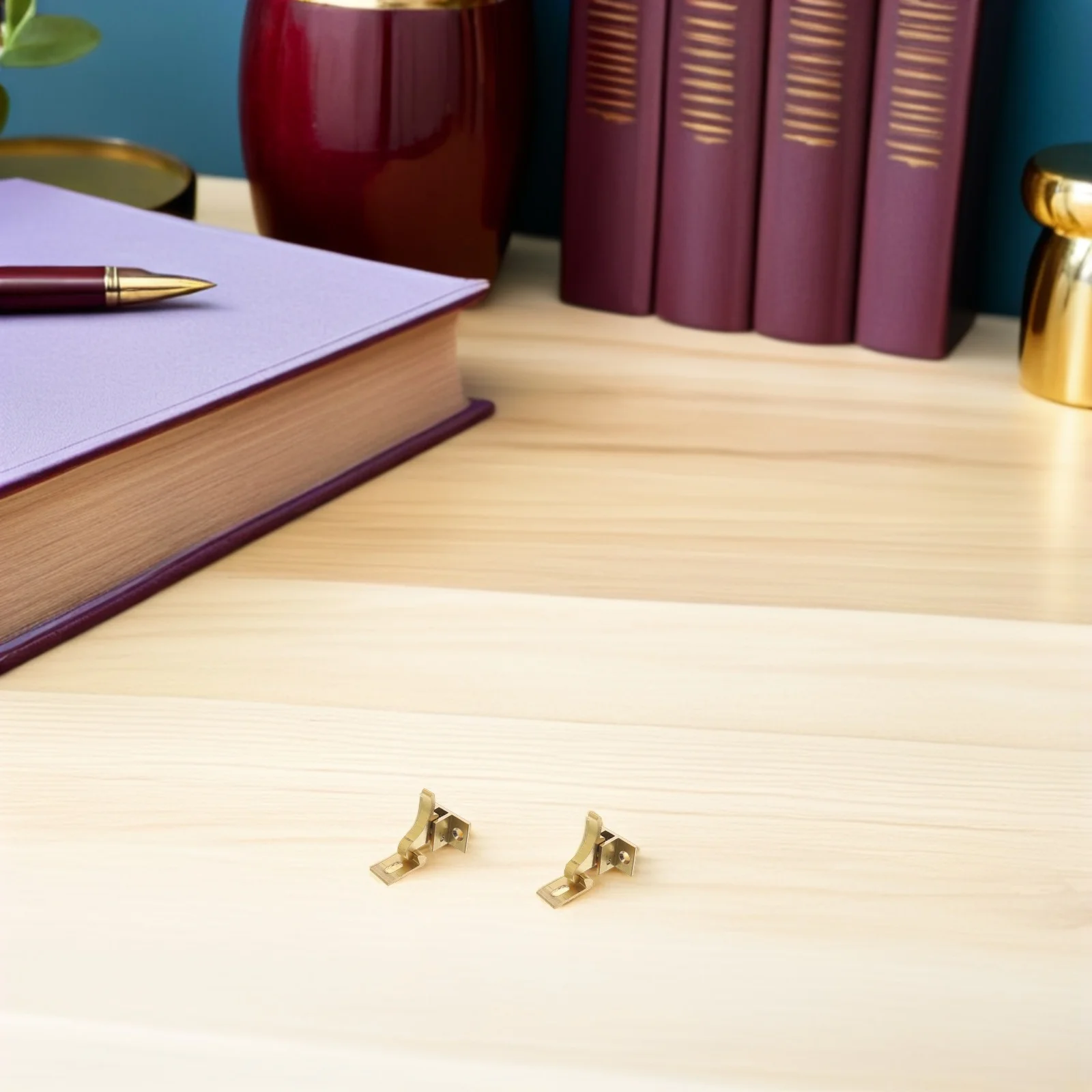 

4Pcs Brass Security Window Lock Anti-Theft Bird Style Spring Bolt Sliding Door Latch Heavy Duty Elbow Latch Window Catch