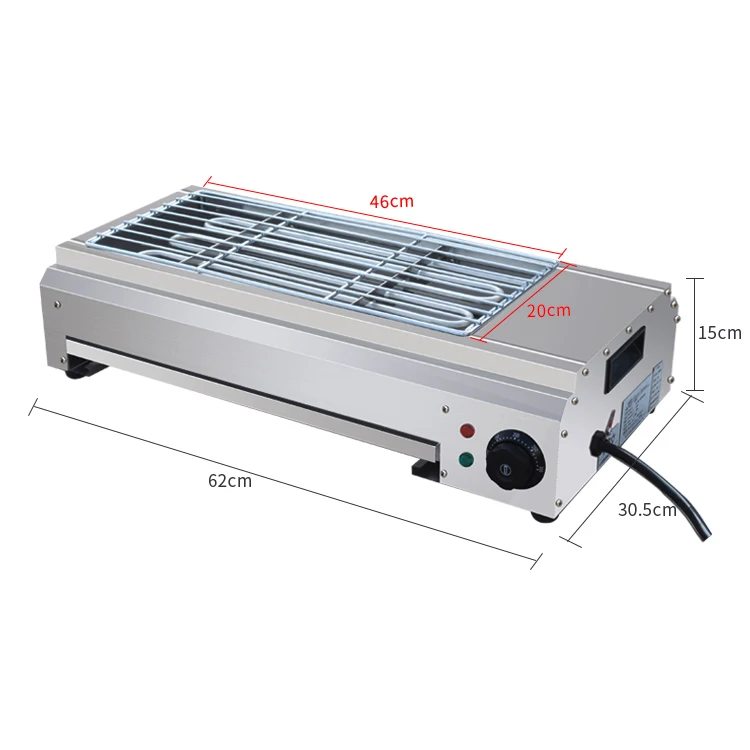 

Smokeless electric barbecue grill skewers for commercial stalls