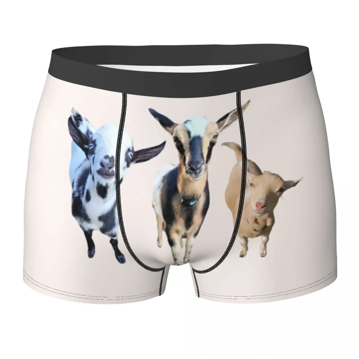 Boxer Underpants Shorts Cute Goats Panties Men Comfortable Underwear for Homme Man Boyfriend Gift
